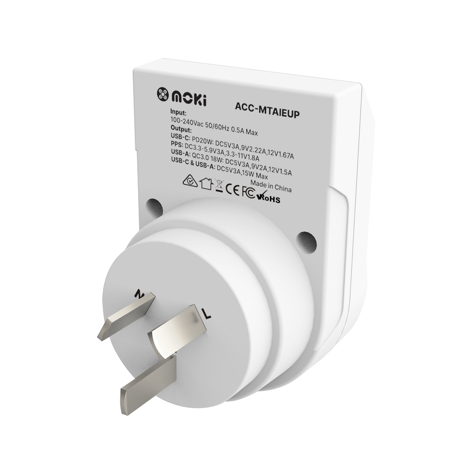 Europe to AU/NZ Inbound - Travel Adaptor PLUS