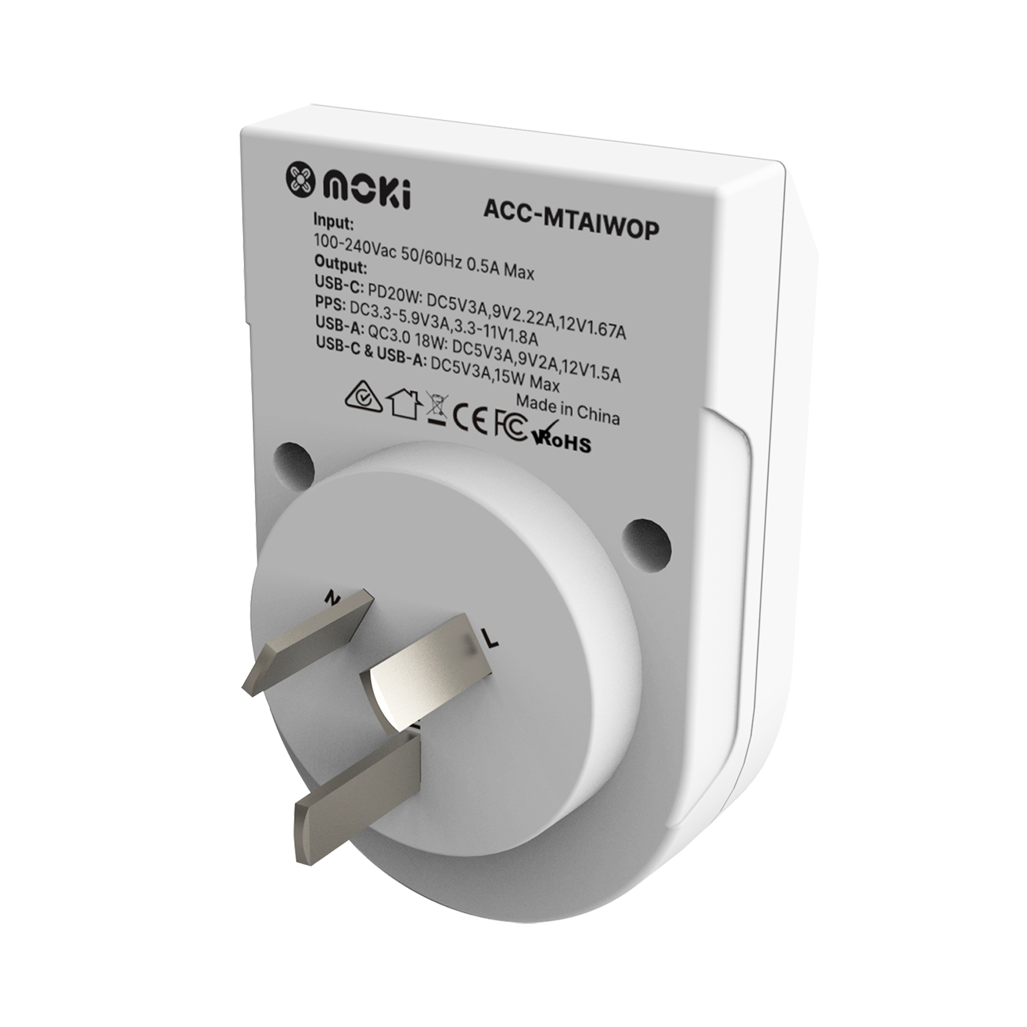 World (excl. Europe) to AU/NZ Inbound - Travel Adaptor PLUS