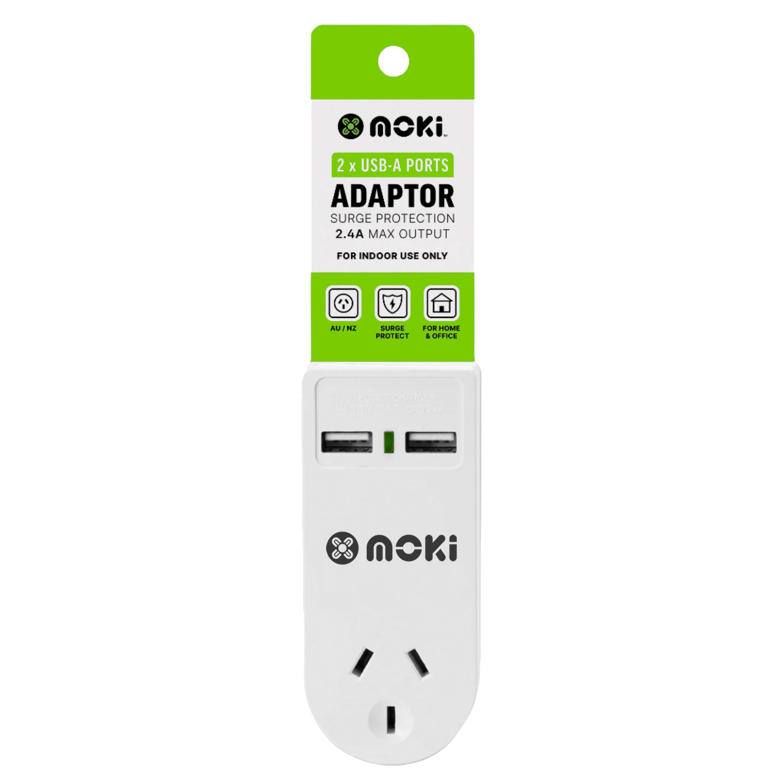 Moki Power Adaptor + USB-A