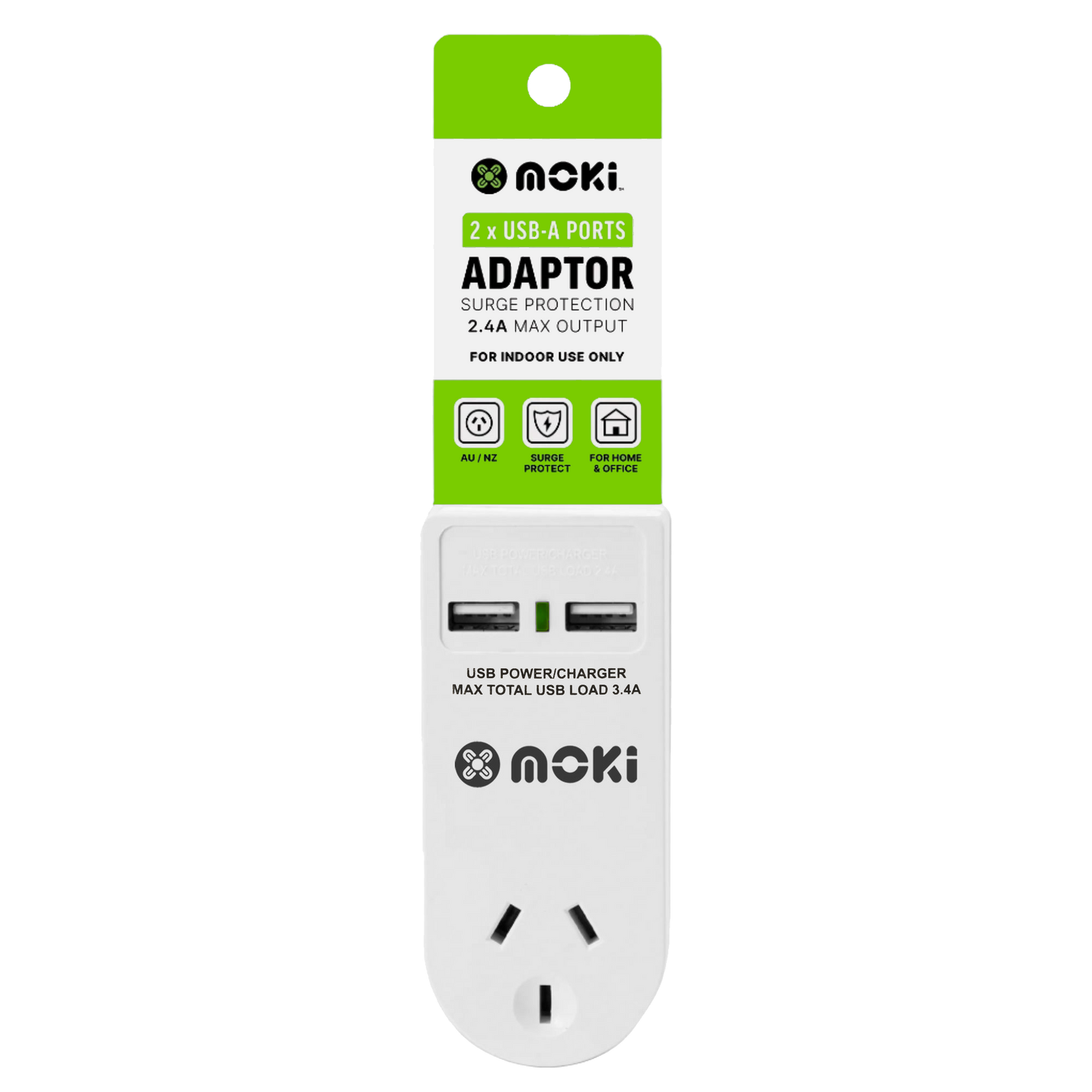 Moki Power Adaptor + USB-A