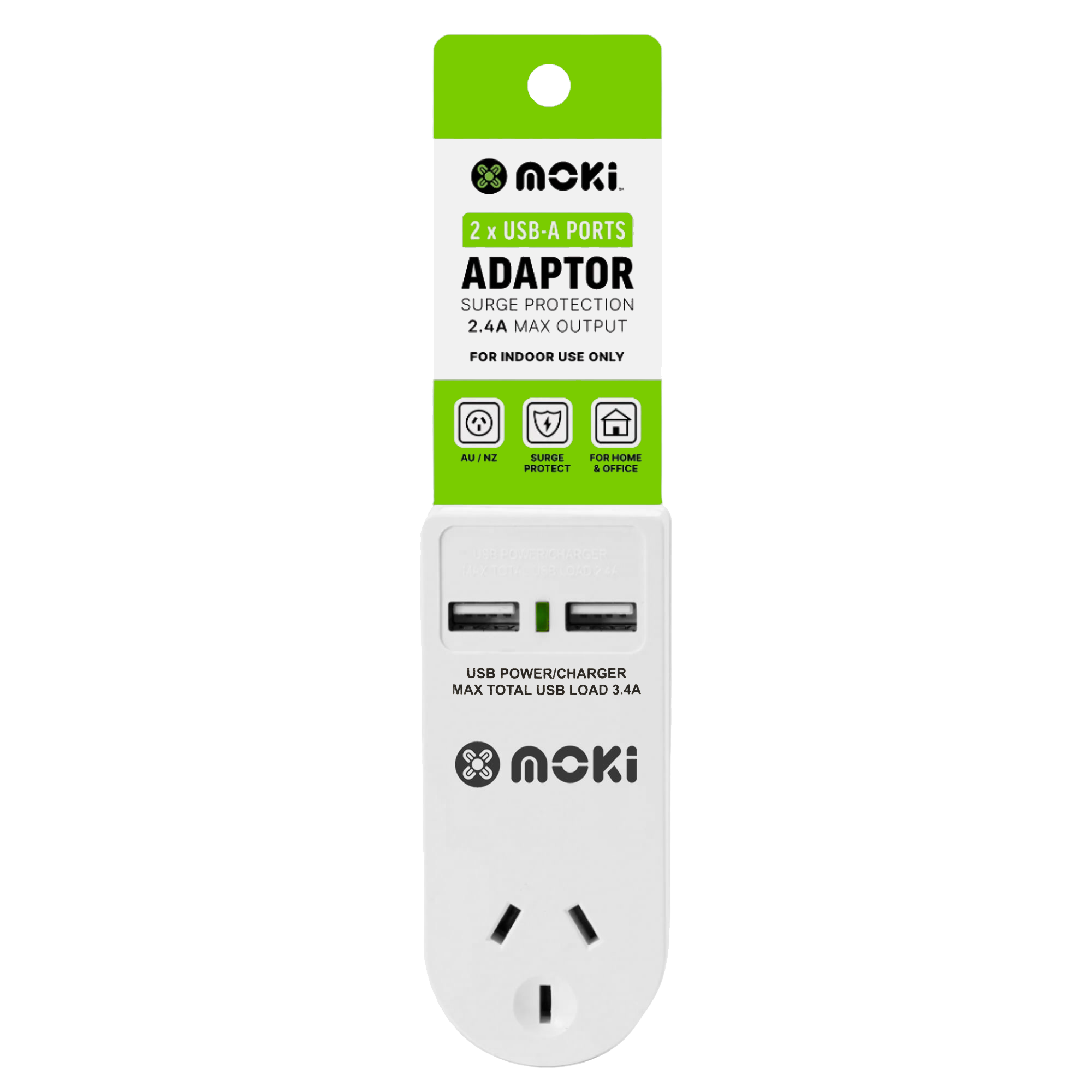 Moki Power Adaptor + USB-A