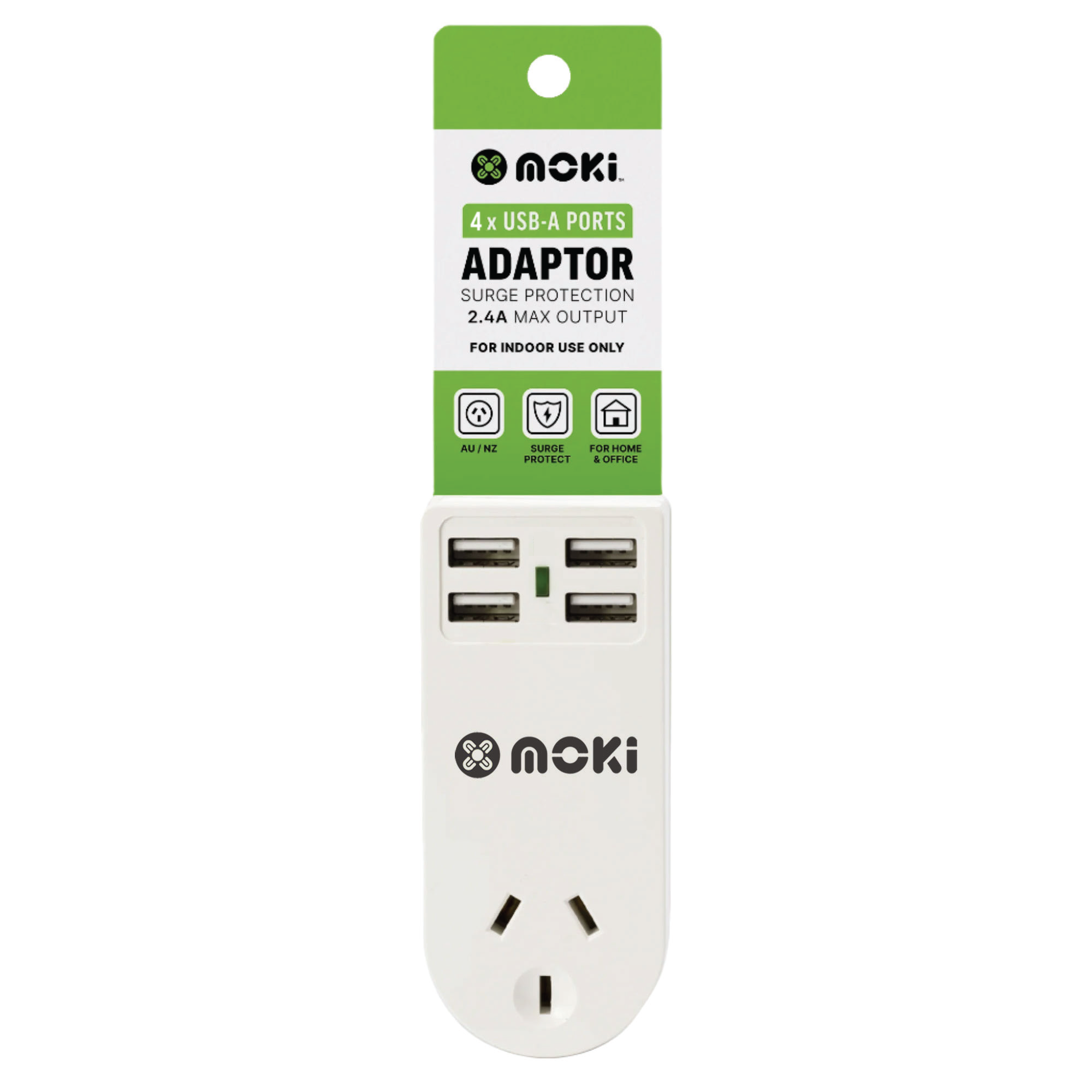 Moki Power Adaptor + USB-A