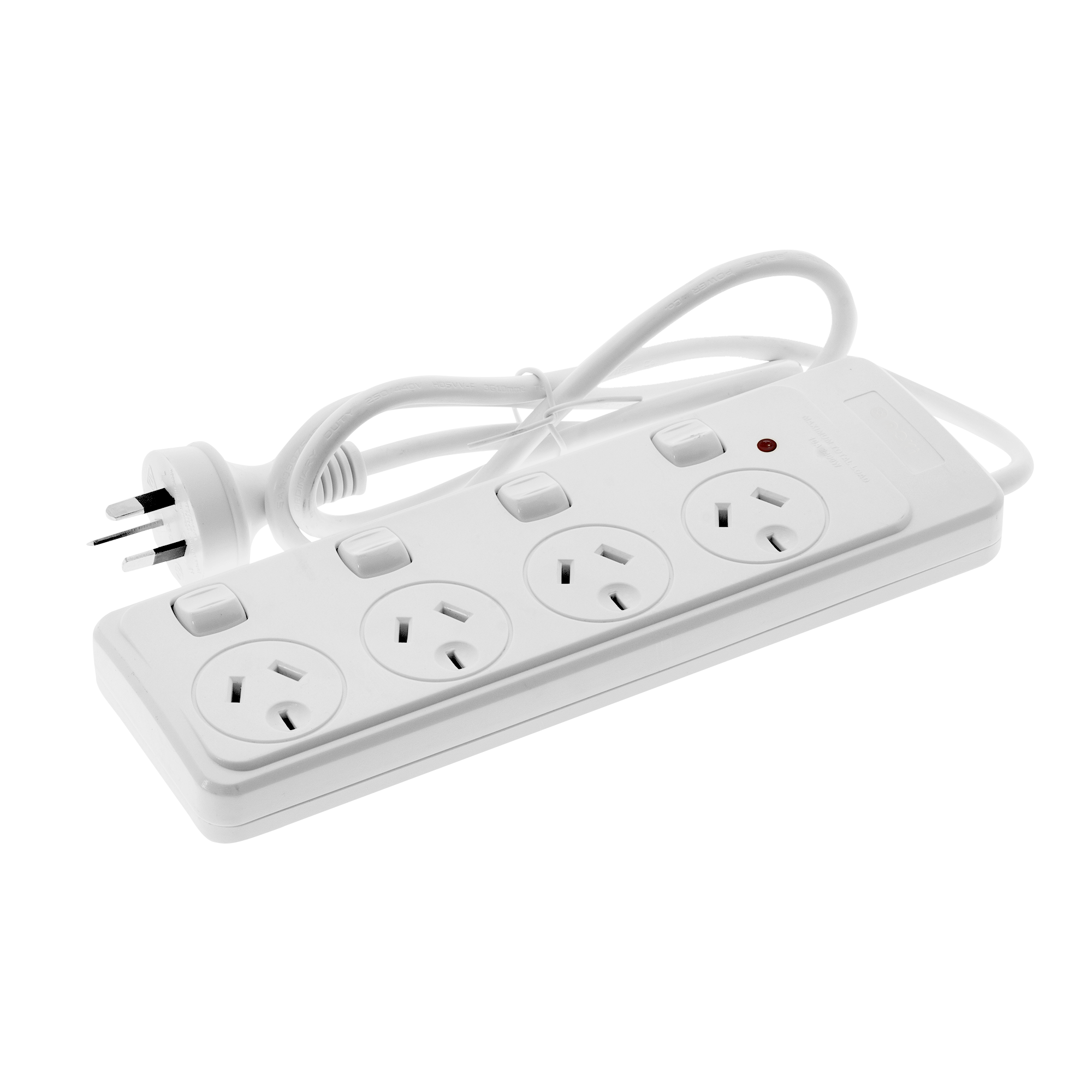 Moki Powerboard - 4 Socket + Individual Switches