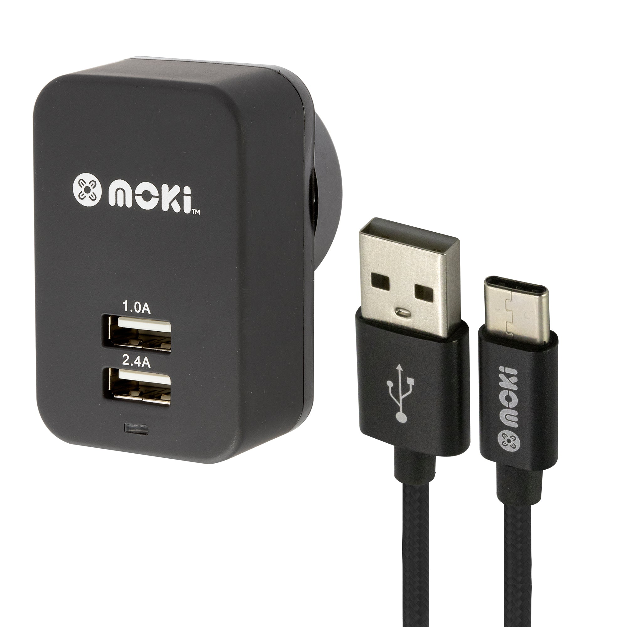 USB-C to USB SynCharge Braided Cable Pack